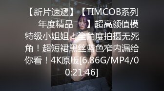 【新片速遞】【TIMCOB系列❤️年度精品❤️】超高颜值模特级小姐姐！全角度拍摄无死角！超短裙黑丝蓝色窄内漏给你看！4K原版[6.86G/MP4/00:21:46]